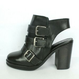 Jonak Paris black Y2k buckle Chunky Heel ankle boot